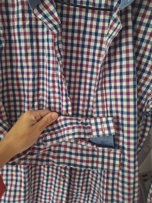 Camisa de cuadros hombre