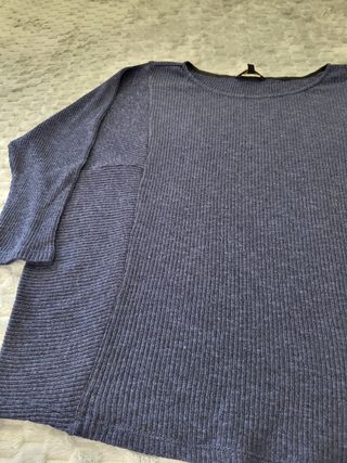 Jersey Massimo Dutti Azul Marino Punto Talla XS