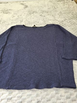 Jersey Massimo Dutti Azul Marino Punto Talla XS