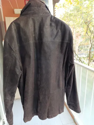 Chaqueta de piel marrón talla S