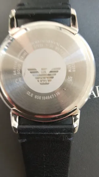 Orologio Emporio Armani Uomo Nero Argento