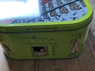 Lote 4 latas galletas Tintín