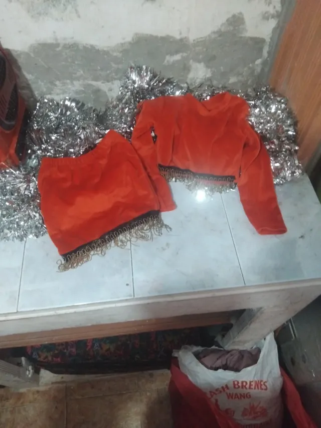 Conjunto niña 2/3 años naranja