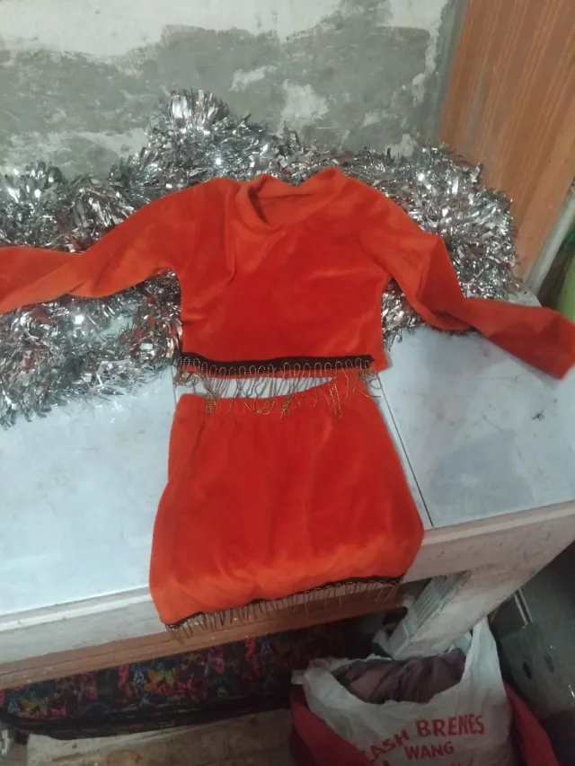 Conjunto niña 2/3 años naranja
