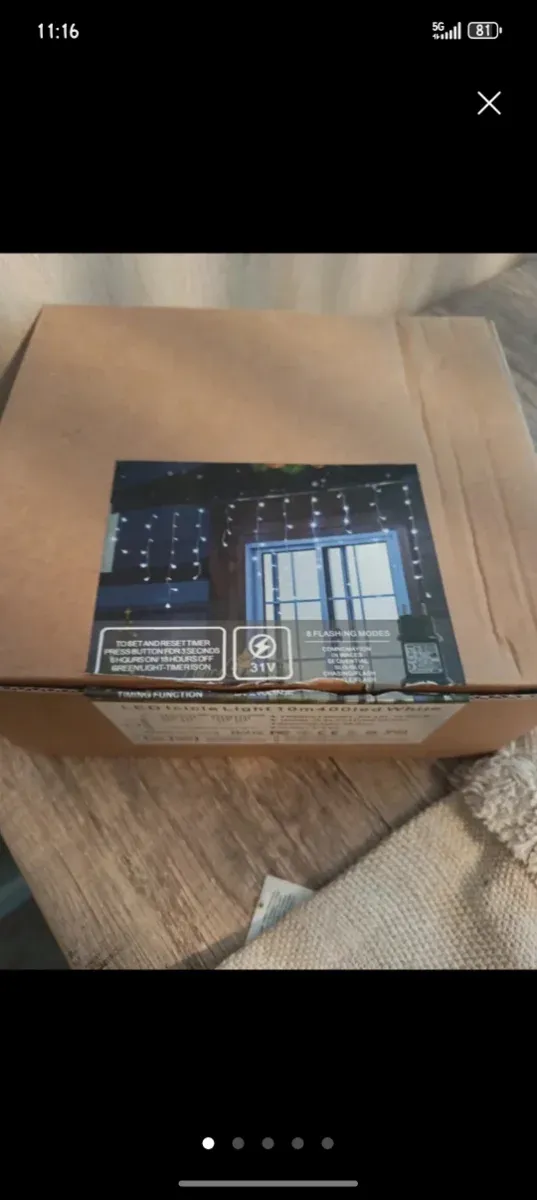 Lote luces LED y reloj