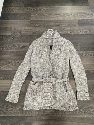 Chaqueta de punto mujer gris