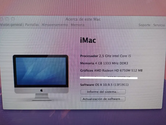 imac 16" con teclado y ratón