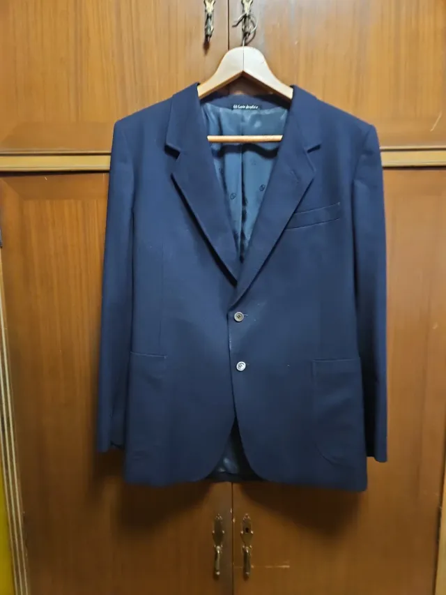 Americana Lana Virgen Azul talla 54