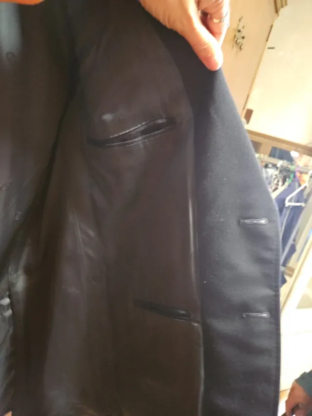 Americana Lana Virgen Azul talla 54