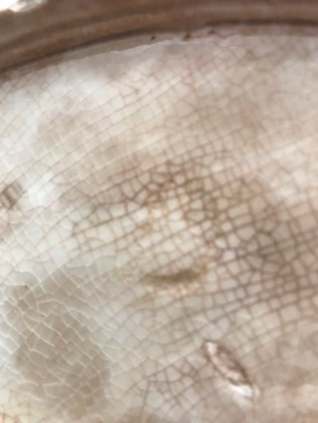 Bandeja cerámica ovalada antigua