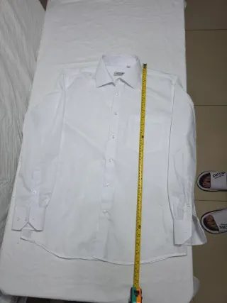 Camicia Attorr Uomo Bianca Cotone EU 39