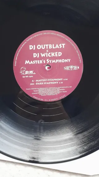 Vinilo Hardcore DJ Outblast Master's Symphony