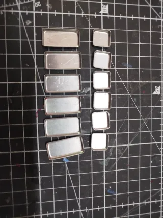 Lote 12 pocillos Art Toolkit metálicos