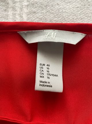 Blusa roja H&M