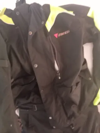 Traje de moto negro y amarillo De hombre talla 58