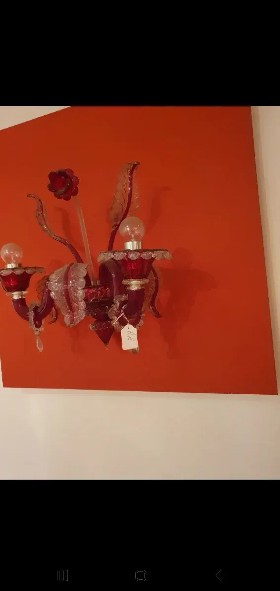 Applique Murano Rubino Antica