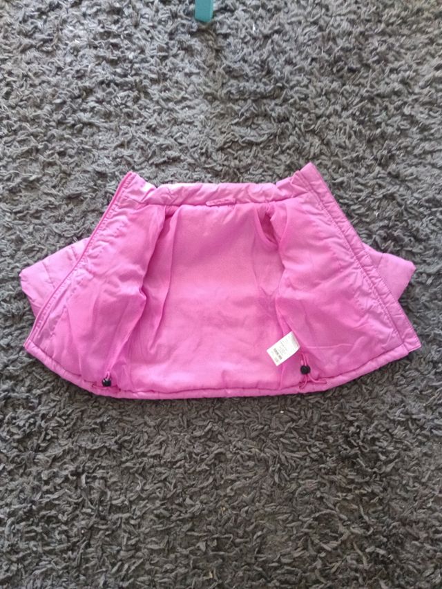 Chaqueta bebé rosa acolchada