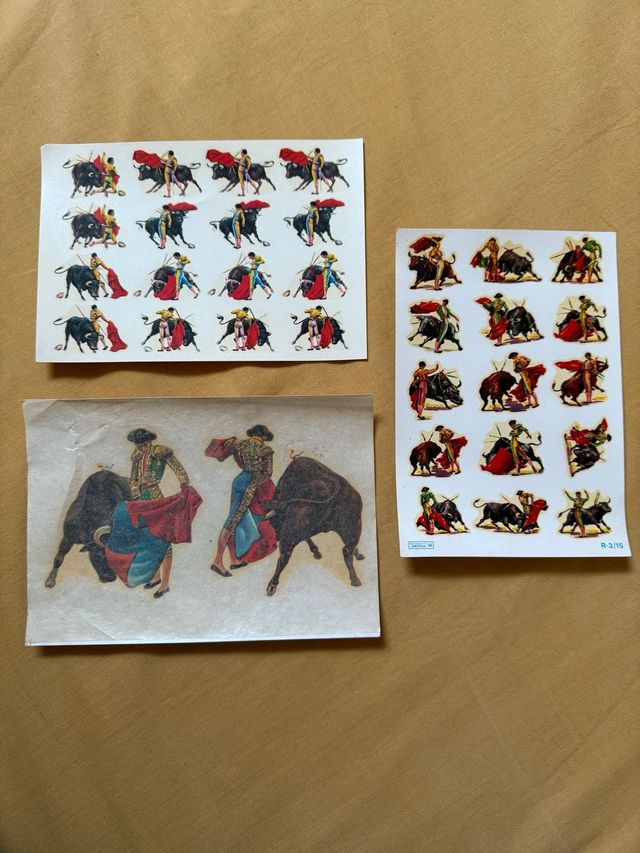 Calcomanías toros años 60
