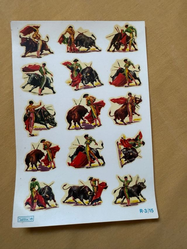 Calcomanías toros años 60