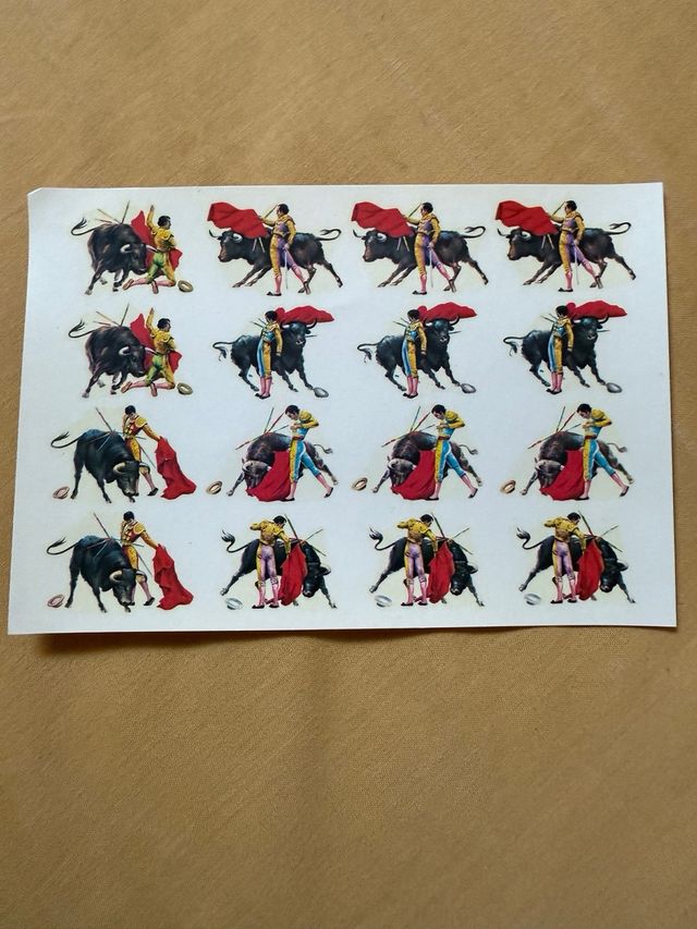 Calcomanías toros años 60