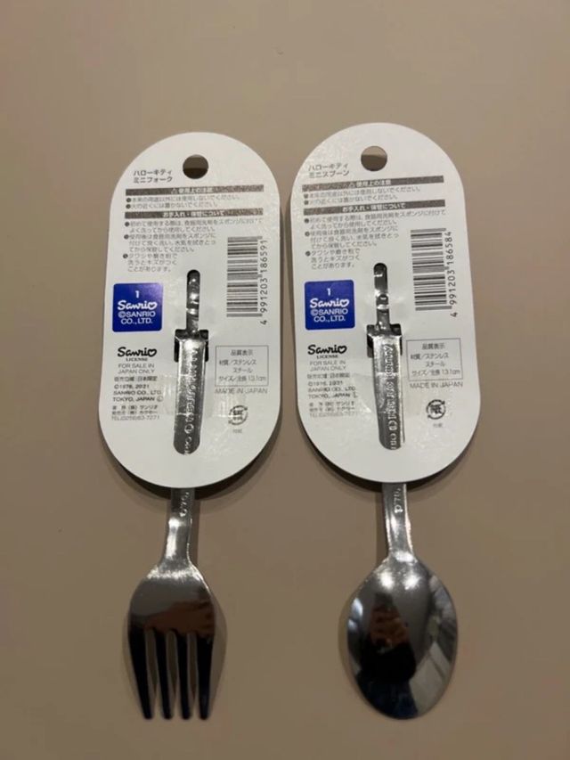 Set Tenedor y Cuchara Hello Kitty Nuevo