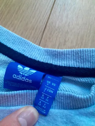 Sudadera Adidas Originals gris y negra talla XS!