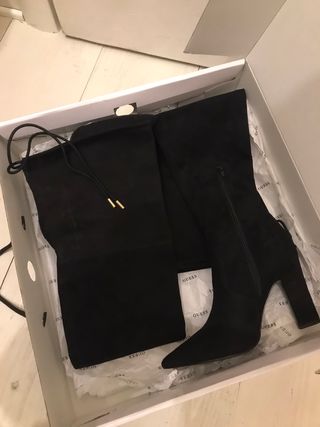 Stivali Guess n.37 scamosciati neri con tacco