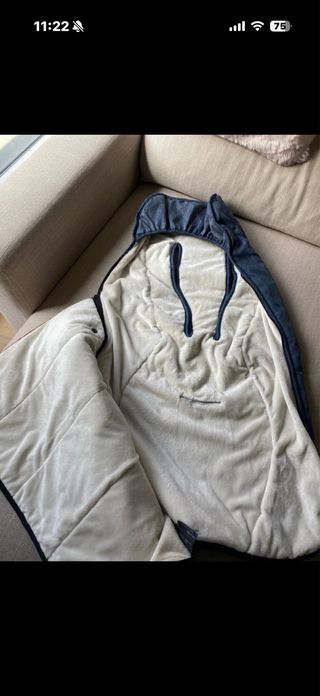 Silla de paseo y saco azul Union Jack