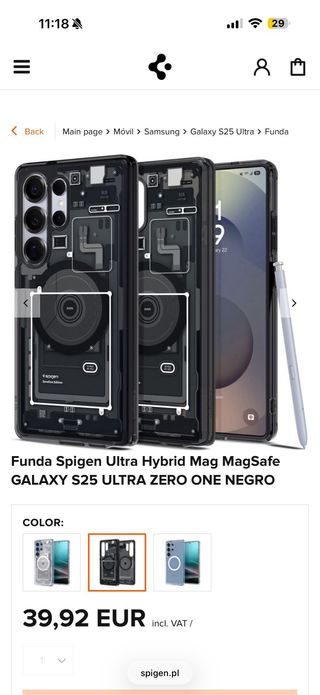 Funda Spigen ZeroOne para Samsung S25 Ultra