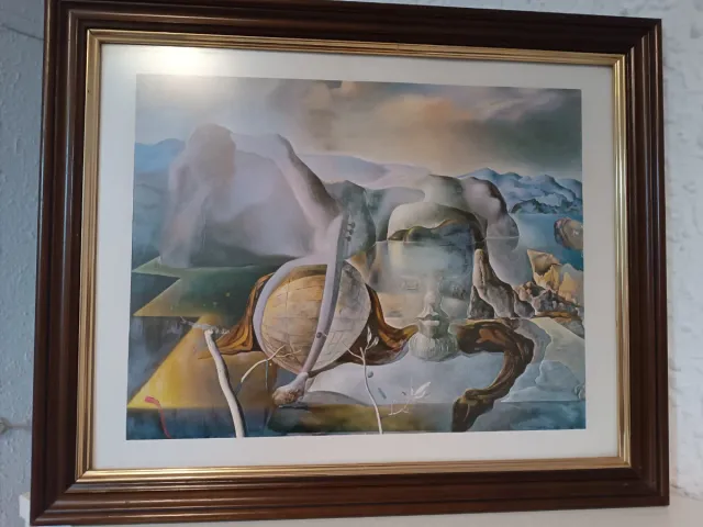 Cuadro Dalí El Tiempo Marco Madera
