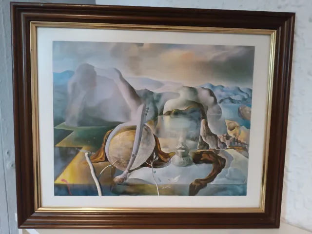 Cuadro Dalí El Tiempo Marco Madera