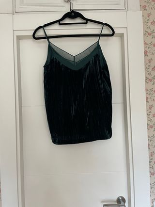 Top Terciopelo Verde