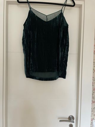 Top Terciopelo Verde