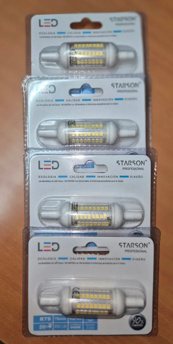Bombilla LED Starson R7S 8W(4unidades). LEER BIEN.