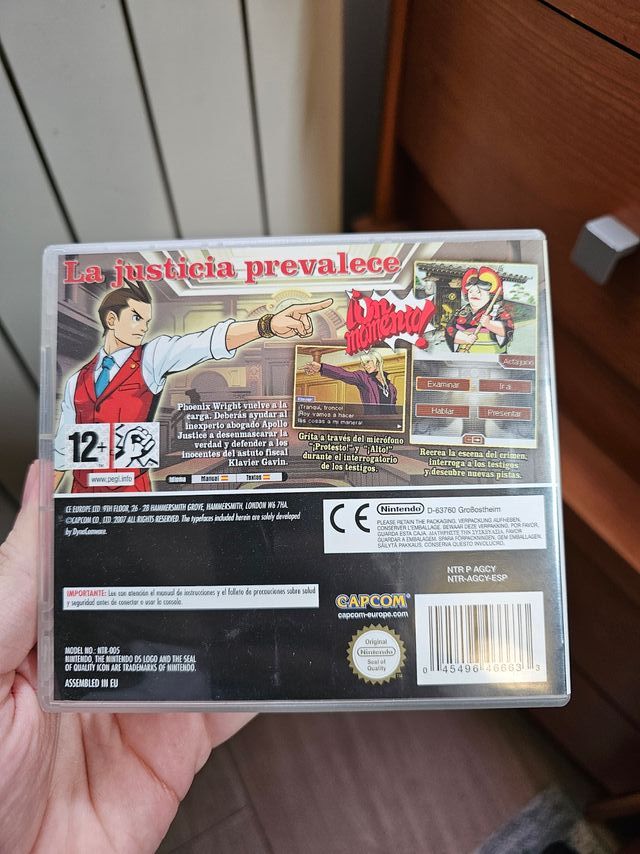 Ace Attorney Apollo Justice Nintendo DS Español