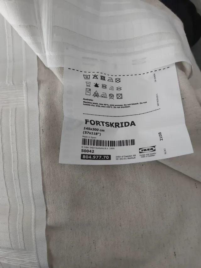 Cortina FORTSKRIDA IKEA 145x300 cm