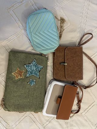 Lote 4 bolsos pequeños