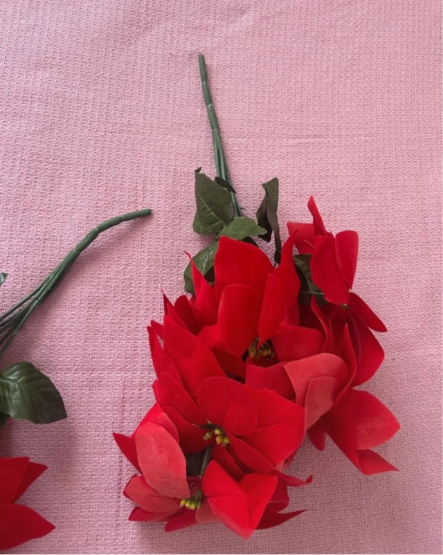 Flores de navidad (3 uds)