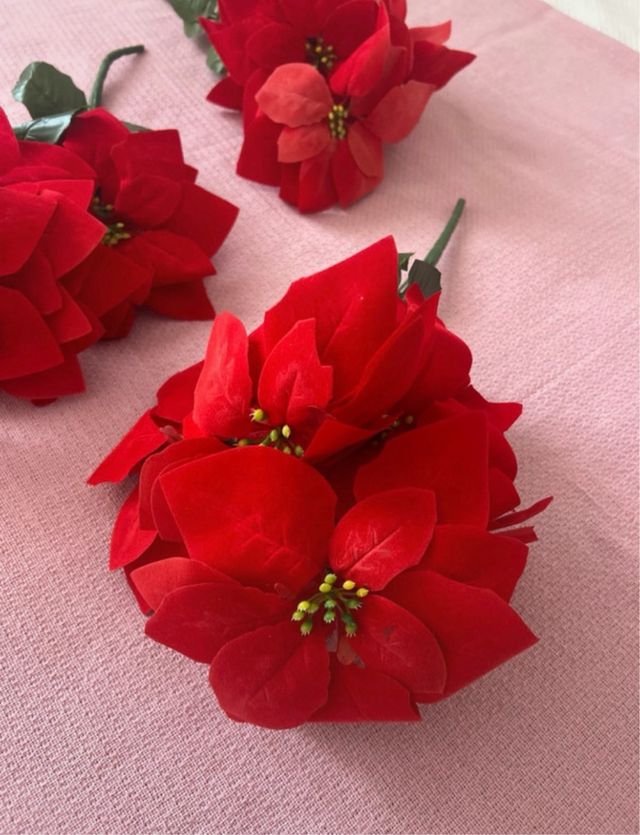 Flores de navidad (3 uds)