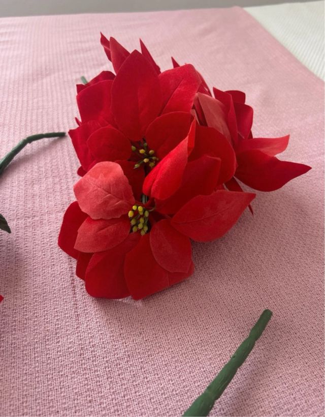 Flores de navidad (3 uds)