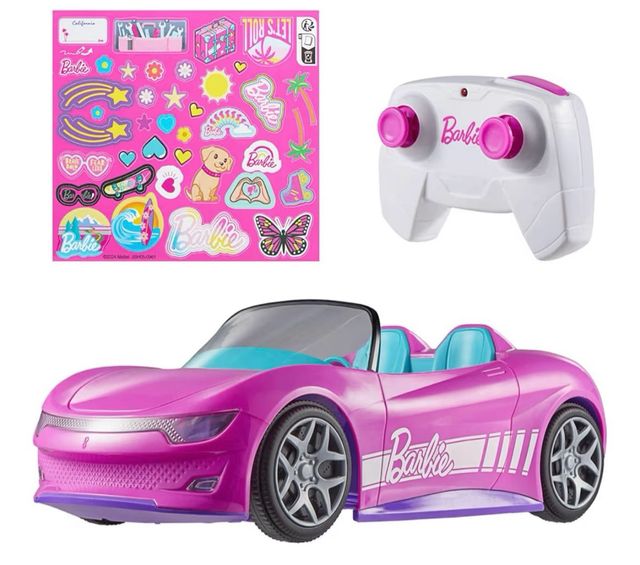 Barbie Hot Wheels Coche RC con 2 Muñecas