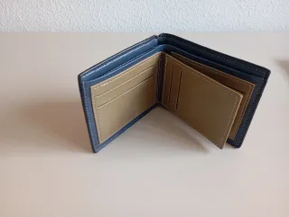 2 Carteras hombre negras con caballo dorado