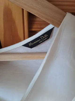 Blusa Massimo Dutti Blanca