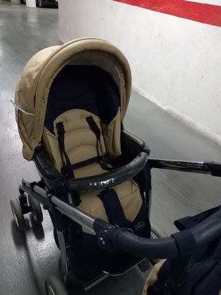 Silla de paseo con capazo y grupo 0, y plataforma