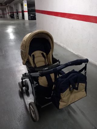 Silla de paseo con capazo y grupo 0, y plataforma