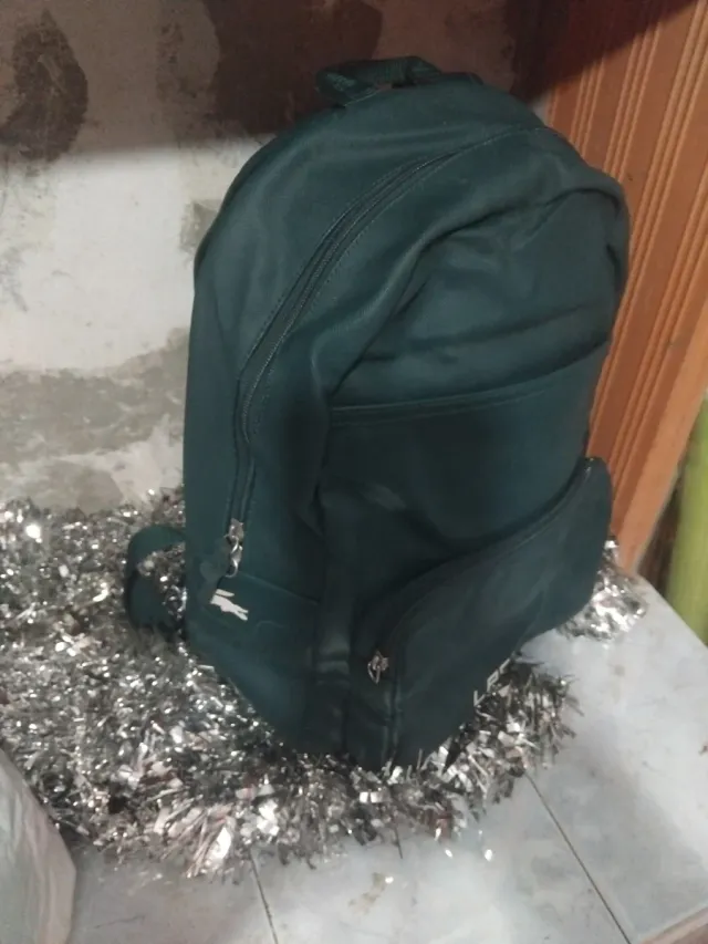 Mochila Lacoste Verde Botella Original