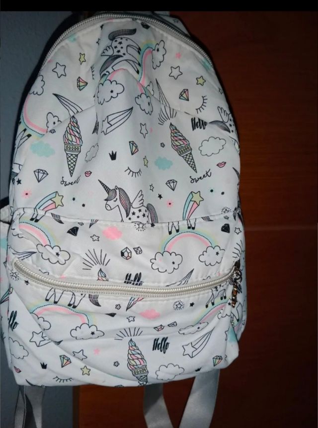 Mochila infantil unicornios y helados