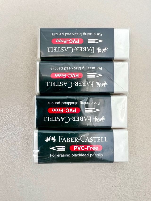 Gomas de borrar Faber Castell (4 unidades)