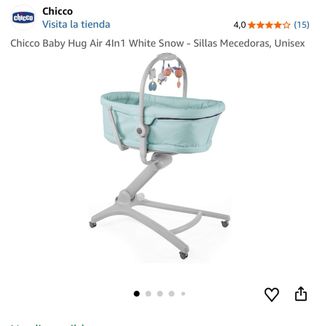 Chicco Baby Hug Air 4in1 White Snow + colchón