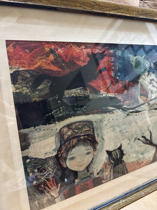 Lámina Agell enmarcada